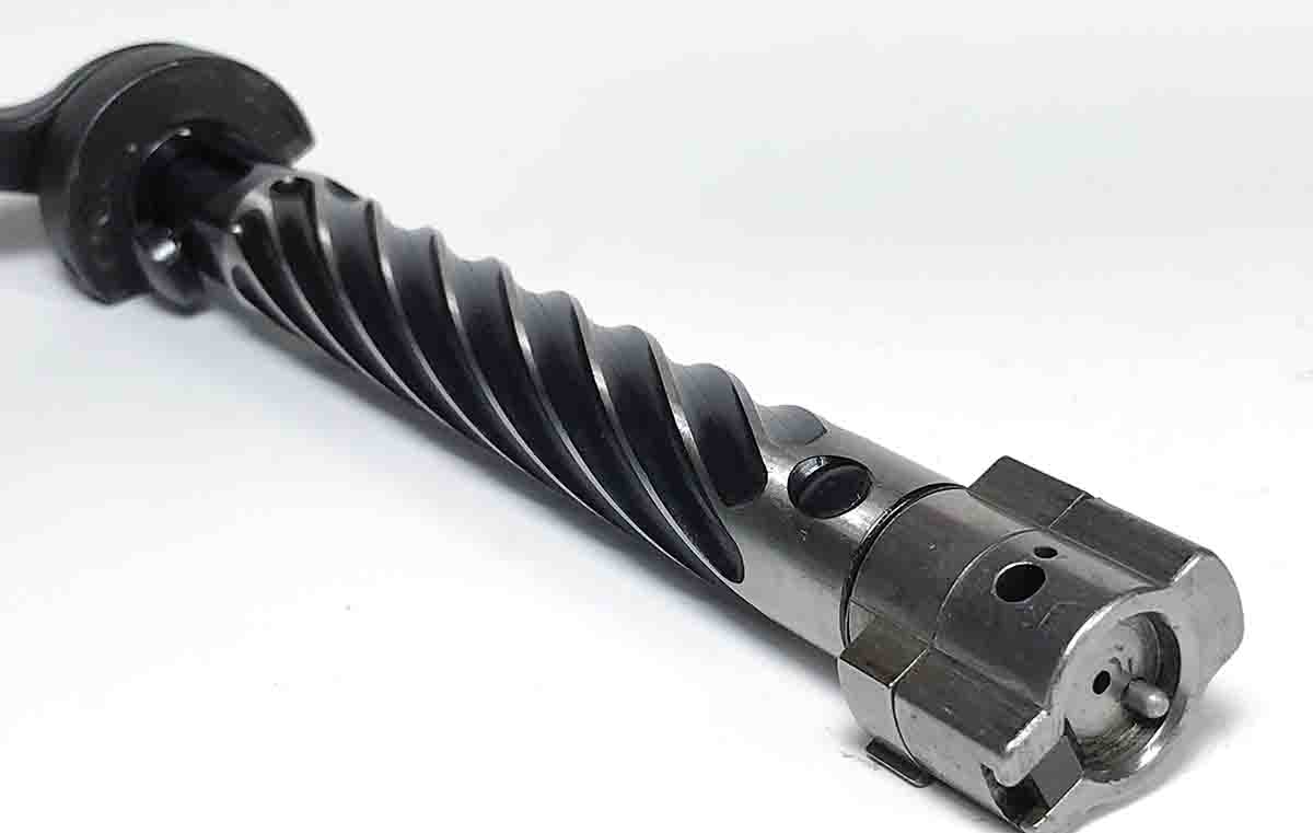Spirals on the Ultralite’s bolt body reduce rifle weight by a few ounces.